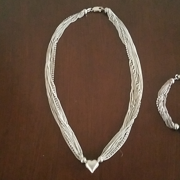 Sterling Silver necklace & bracelet - Picture 3 of 3